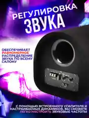 Автомобильный активный сабвуфер 1600w + провода для подключения