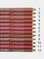 Карандаш-помада  для губ Violet waterproof lipstick, с точилкой, 12 номеров на выбор
