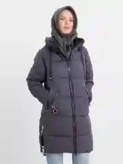 Синий меланж куртка женская зима