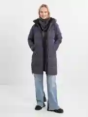 Синий меланж куртка женская зима