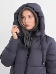 Синий меланж куртка женская зима