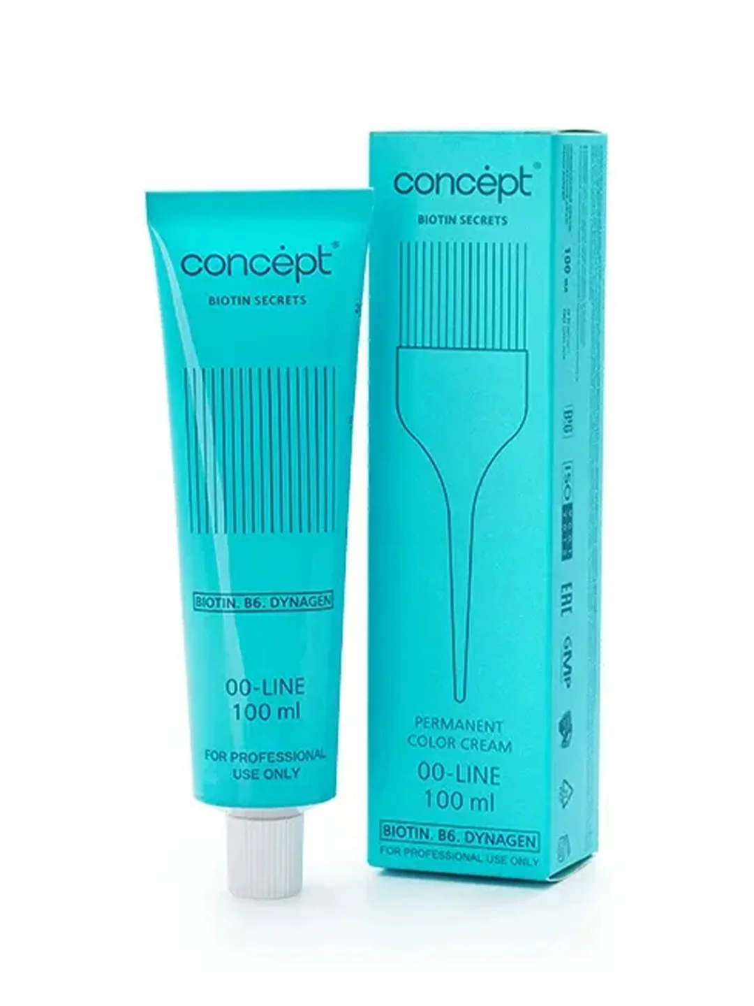 Стойкий краситель Concept Biotin Secrets, 6.00 интенсивный русый, 100 мл