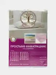 Простыня на резинке  90х200х20см / 200х200х20см Бязь ivSuBelIa "Петра"(А)
