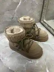 Песочный хаки угги женские,  барашки