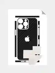 Черный защитная пленка на iPhone 15 Pro Max под карбон на заднюю часть,под кожу, на зад, назад