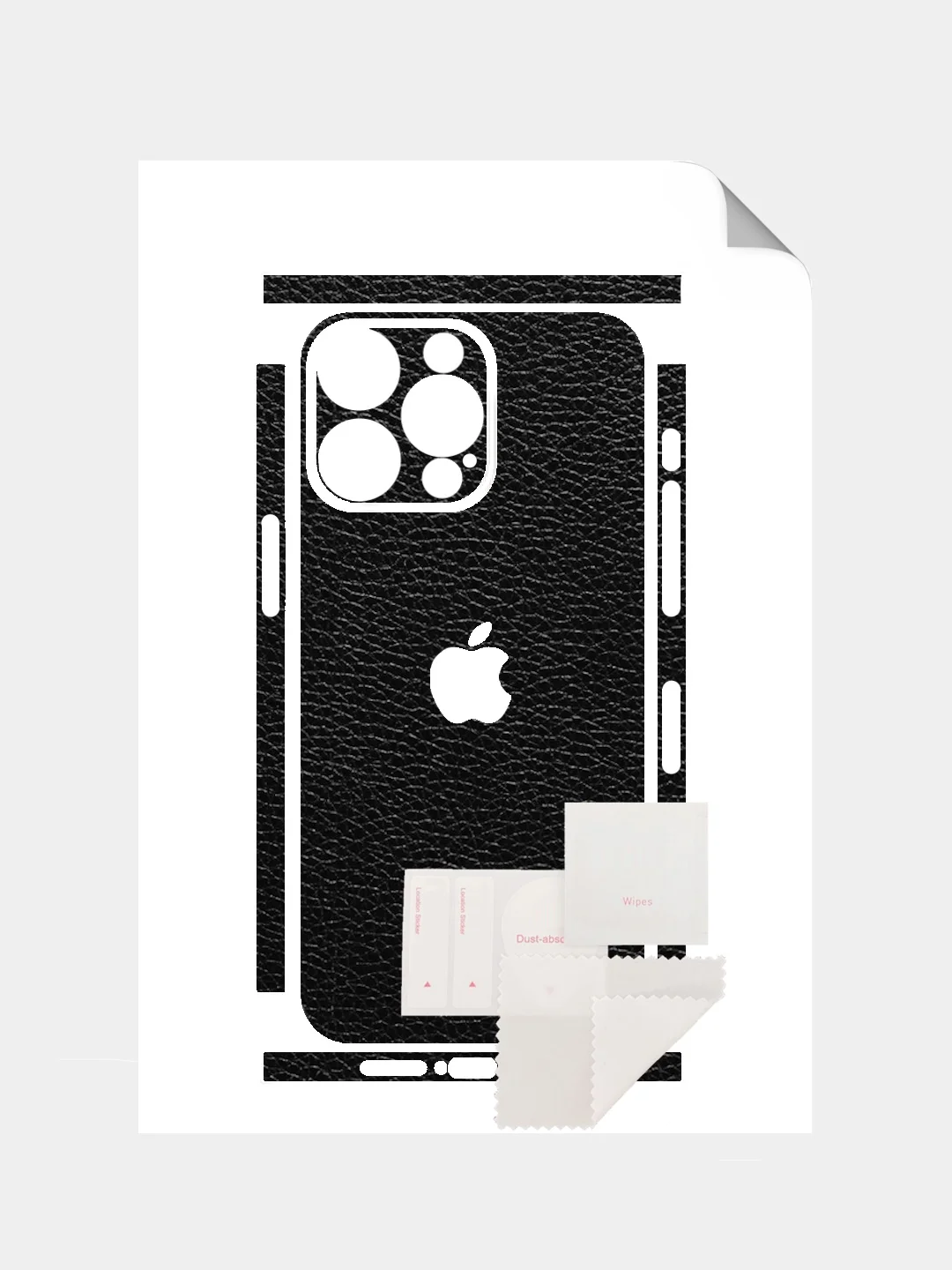 Угольный защитная пленка на iPhone 15 Pro Max под карбон на заднюю часть,под кожу, на зад, назад