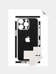 Угольный защитная пленка на iPhone 15 Pro Max под карбон на заднюю часть,под кожу, на зад, назад