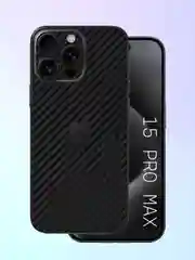 Черный защитная пленка на iPhone 15 Pro Max под карбон на заднюю часть,под кожу, на зад, назад