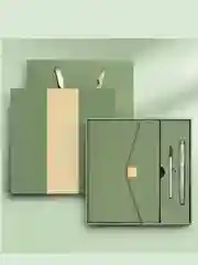 Лайм подарочный набор, ежедневник, с ручкой