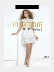 Капроновые колготки ультратонкие Innamore Bella 8 den чёрные 4-L
