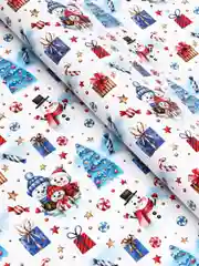 Песочный хаки бумага упаковочная, 46 дизайнов для подарка, 70х100 см