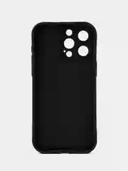 Черный чехол на айфон (iPhone) 11 12 13 14 15 16 Pro Max силиконовый