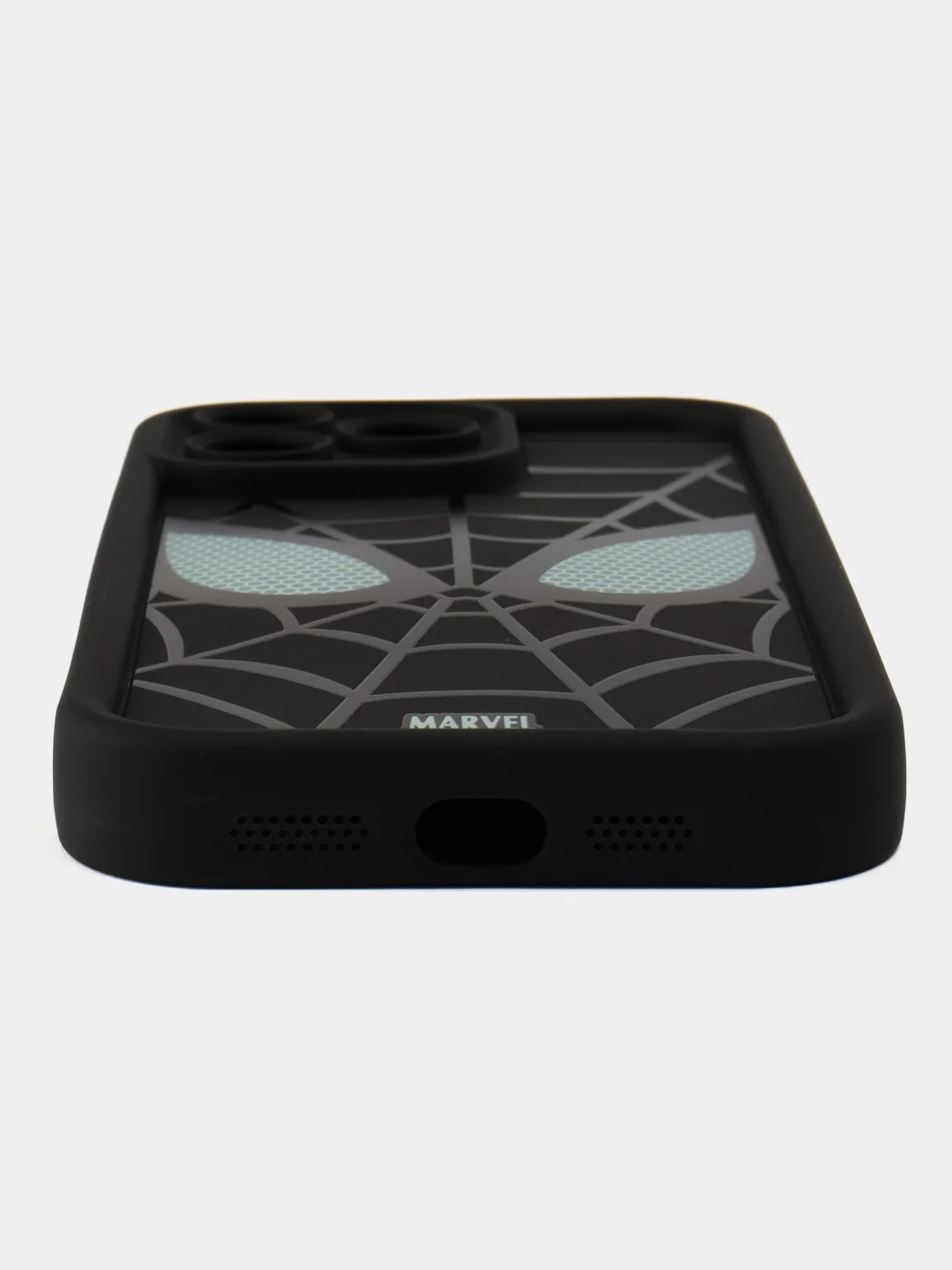 Черный чехол на айфон (iPhone) 11 12 13 14 15 16 Pro Max силиконовый
