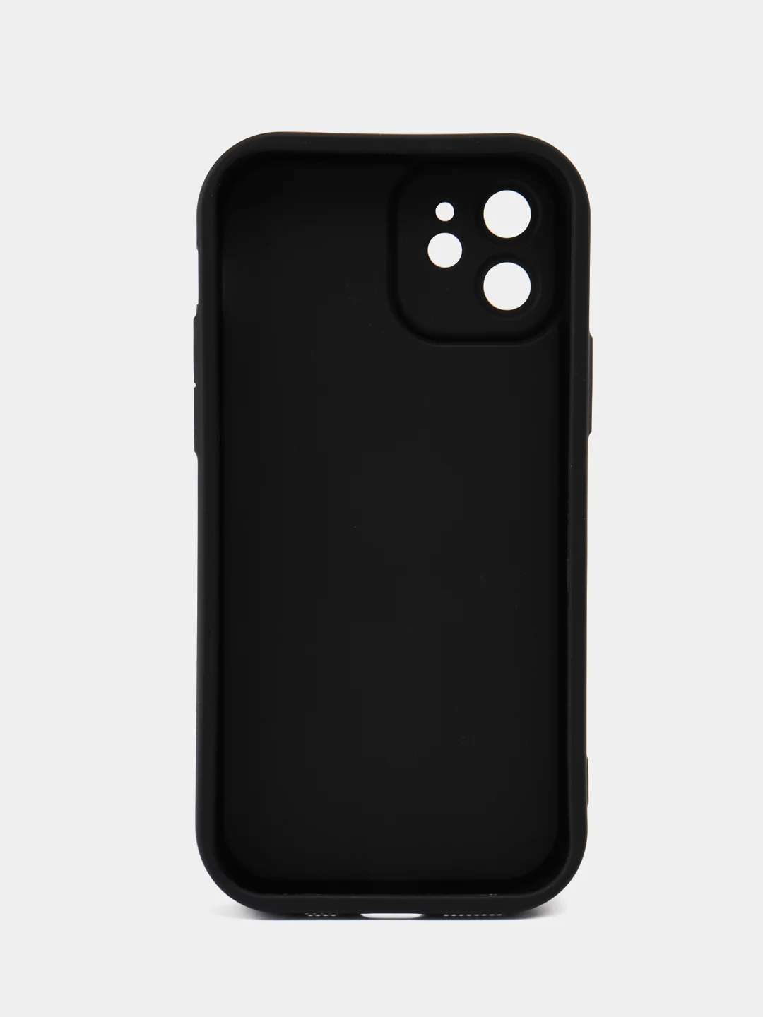 Черный чехол на айфон (iPhone) 11 12 13 14 15 16 Pro Max силиконовый