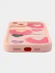Бежевый меланж чехол для iPhone 11 12 13 14 15 16 Pro Max XR X Plus с принтом силиконовый айфон про макс