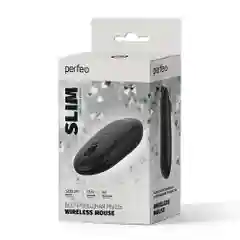 Мышь беспроводная Perfeo оптическая "SLIM", 3 кнопки, DPI 1200, USB
