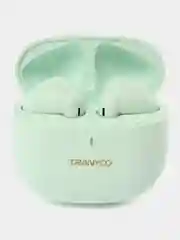 Бирюзовый наушники беспроводные TRANYOO Wireless Stereo Earphone TWS, T-M30 "вкладыши"