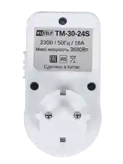 Розетка с таймером RUCELF TM-30-24S 30мин 24ч 16А