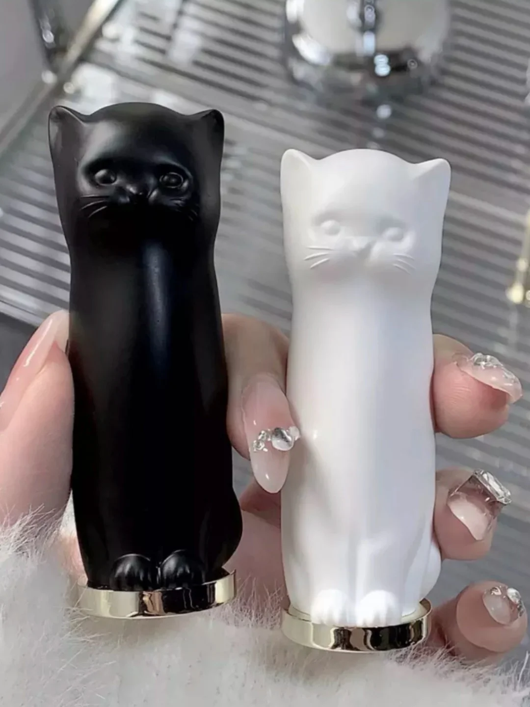 Разноцветный бальзам для губ,масло, блеск "Кошка", гигиеническая помада для детей