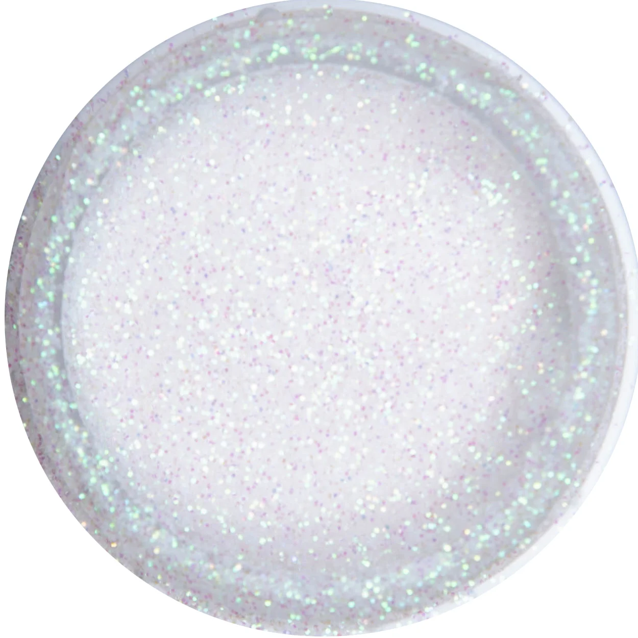Декоративные сухие блестки Luxart Glitter, Голографический белый,  80 мл