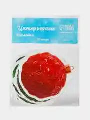 Зеленый наклейки новогодние на окна, многоразовые, 10 х 10 см, Новый год