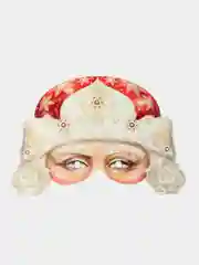 Тёмно-бордовый маска карнавальная Микс Барашек, Собачка
