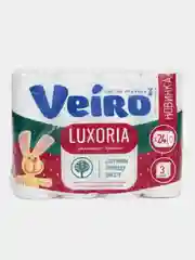 Туалетная бумага Veiro Luxoria белая 24шт. трехслойная