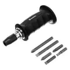 Ударная отвертка 1/2", поворотная, набор бит, 6 шт, MATRIX, 11561