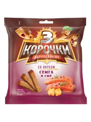 Сухарики ржаные "3 корочки" сыр и семга