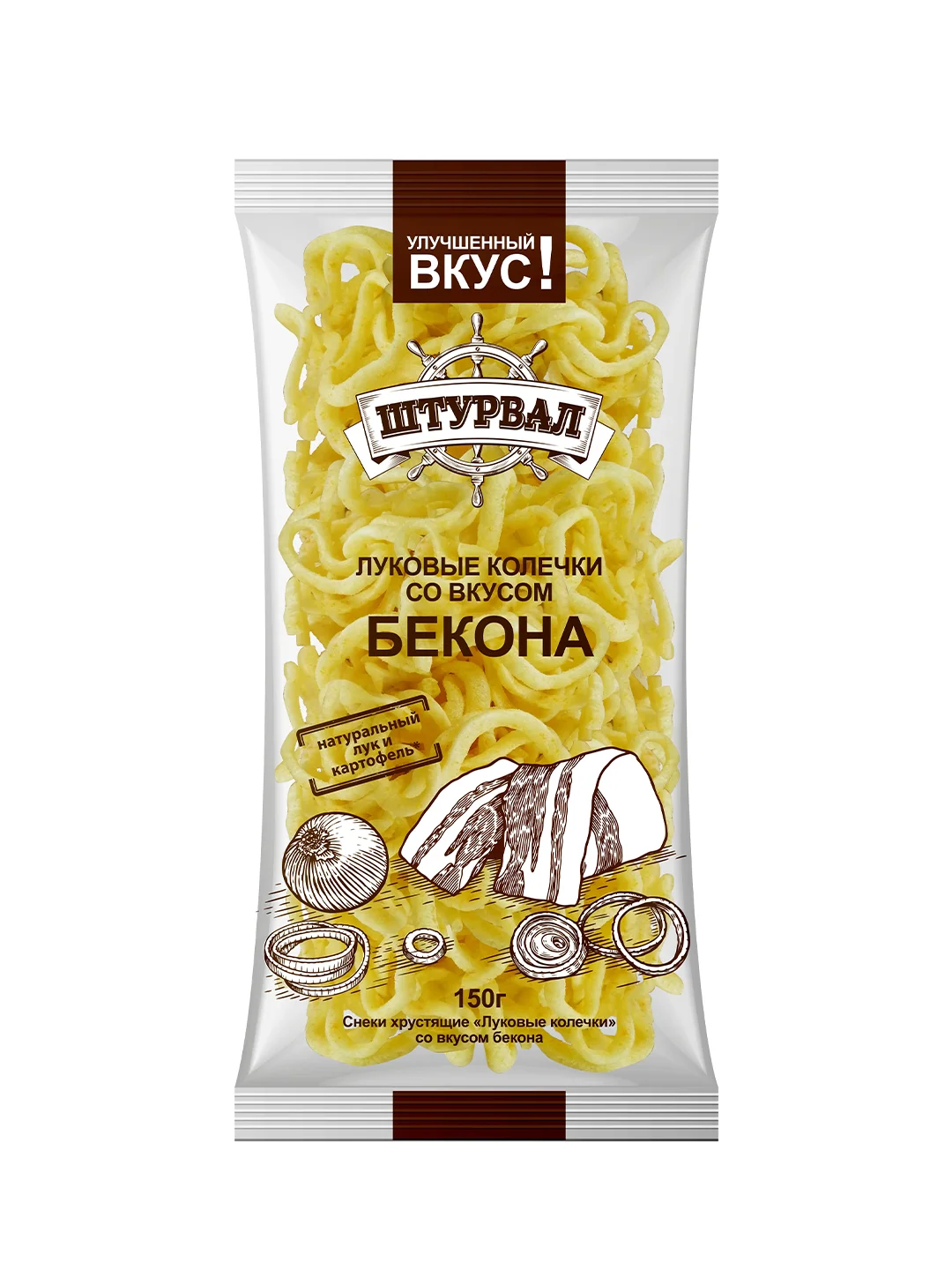 Снеки "Штурвал" Луковые колечки