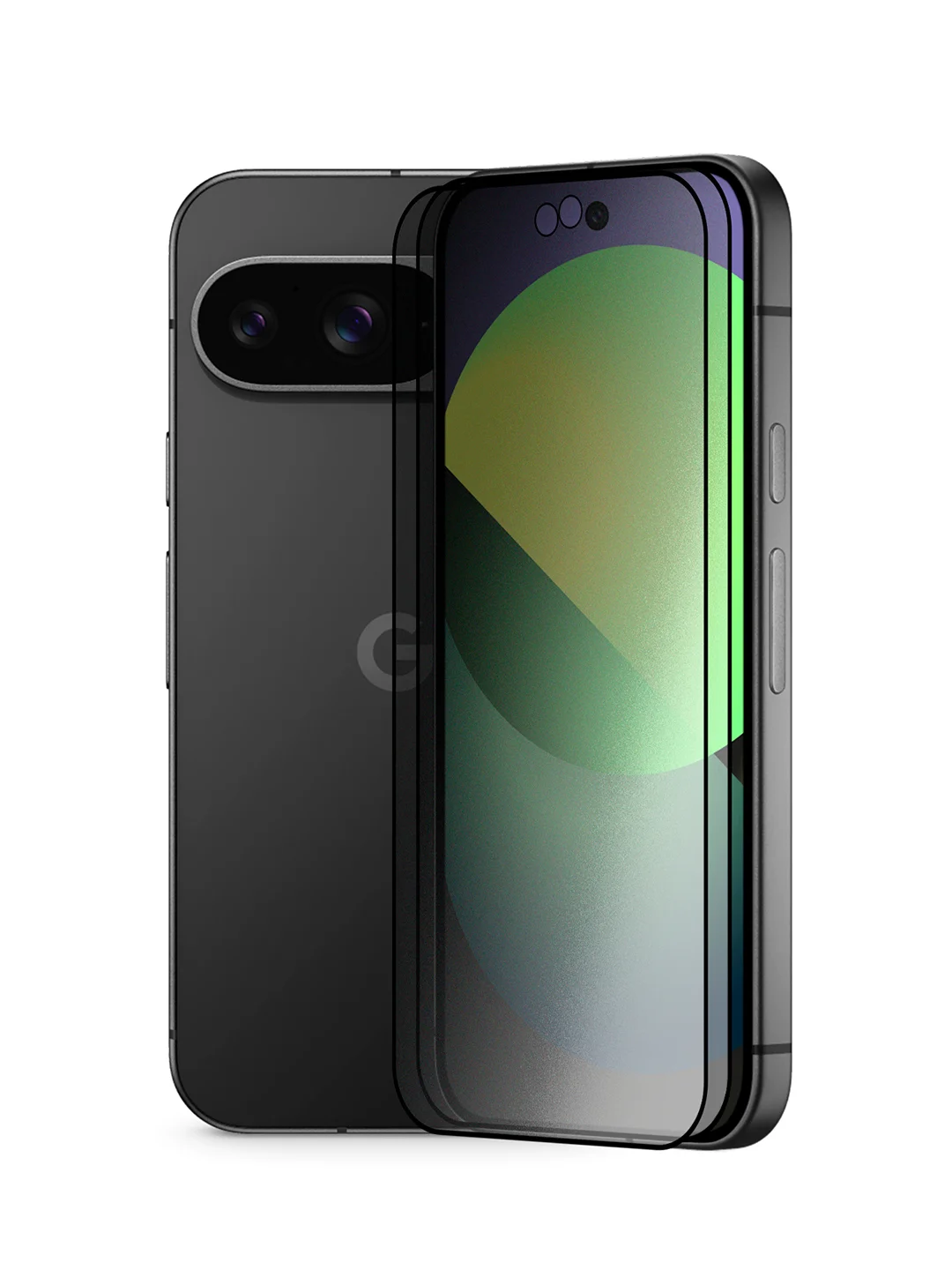 Белый супертонкое стекло для Google Pixel 9, Pro защитное BROSCORP олеофобное антишпион матовое