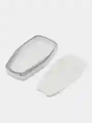 Белый чехол на ключ Geely coolray (джили кулрей) и Geely monjaro (джили монжаро)