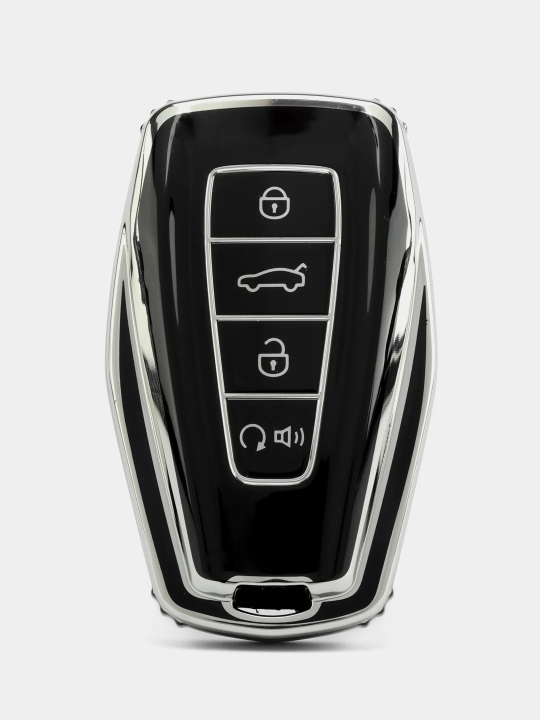 Черный чехол на ключ Geely coolray (джили кулрей) и Geely monjaro (джили монжаро)