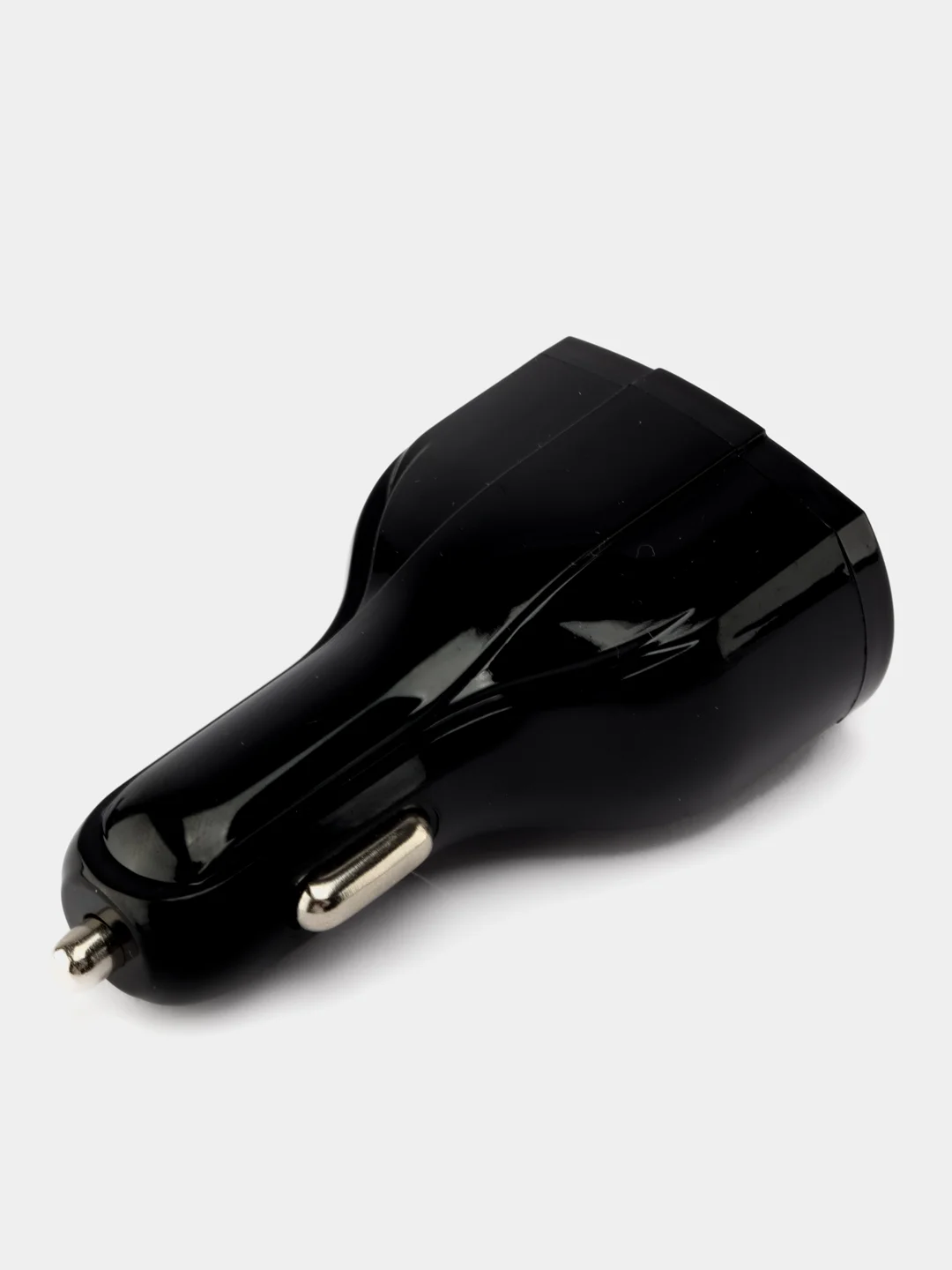 Черный автомобильное зарядное устройство в прикуриватель с USB с быстрой зарядкой, с кабелем, АЗУ