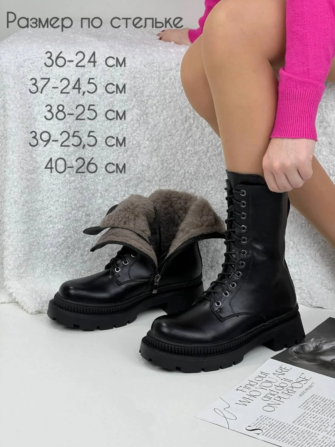 Угольный ботинки женские,полусапоги женские зимние, меховые, ,36-41