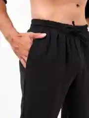 Черный брюки легкие муслин классические