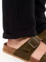 Черный брюки легкие муслин классические