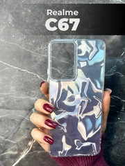 Чехол для Realme C67 4G (Реалми С67 4 Джи), переливающийся, с градиентом