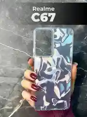 Чехол для Realme C67 4G (Реалми С67 4 Джи), переливающийся, с градиентом