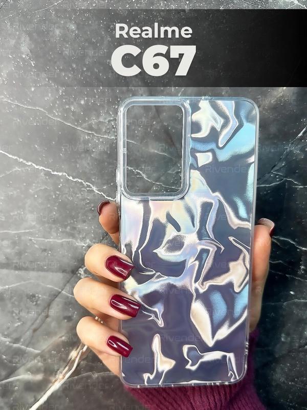 Чехол для Realme C67 4G (Реалми С67 4 Джи), переливающийся, с градиентом