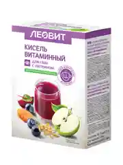 Кисель Леовит Витаминный, для глаз, с лютеином, 5 пакетов по 18 г