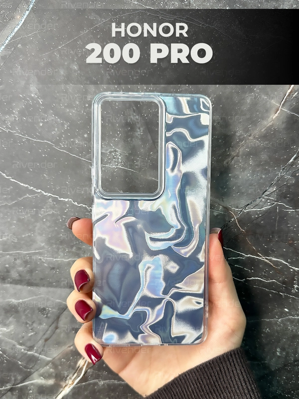 Чехол для Honor 200 Pro (Хонор 200 Про), переливающийся, с градиентом