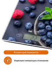Фиолетовый весы кухонные электронные HOME ELEMENT HE-SC932 max 10кг, лесные ягоды