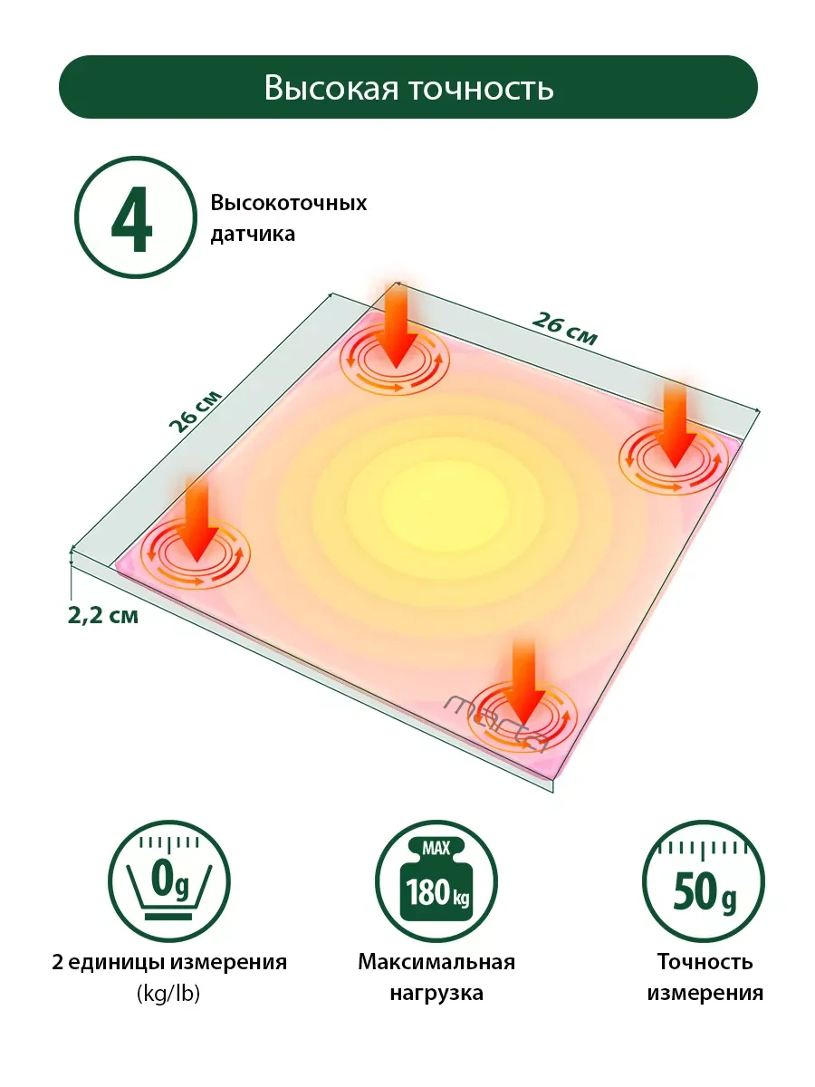 Желтый умные диагностические весы MARTA MT-SC3603 , LED дисплей, Bluetooth, желто-розовый