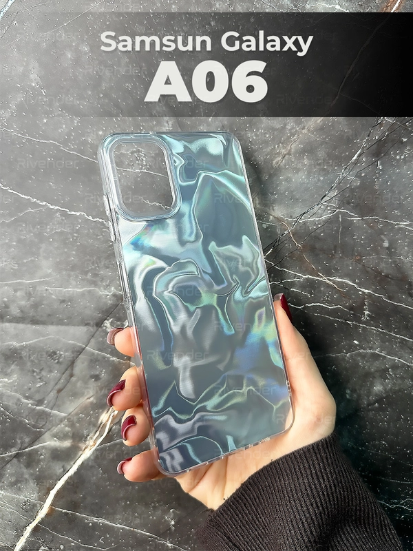 Чехол для Samsung Galaxy A06 (Самсунг Гелакси А06), переливающийся, с градиентом