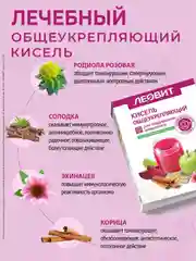 Кисель Леовит "Общеукрепляющий", 5 пакетов по 20 г
