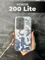 Серый металлик чехол для Honor 200 Lite  (Хонор 200 Лайт), переливающийся, с градиентом
