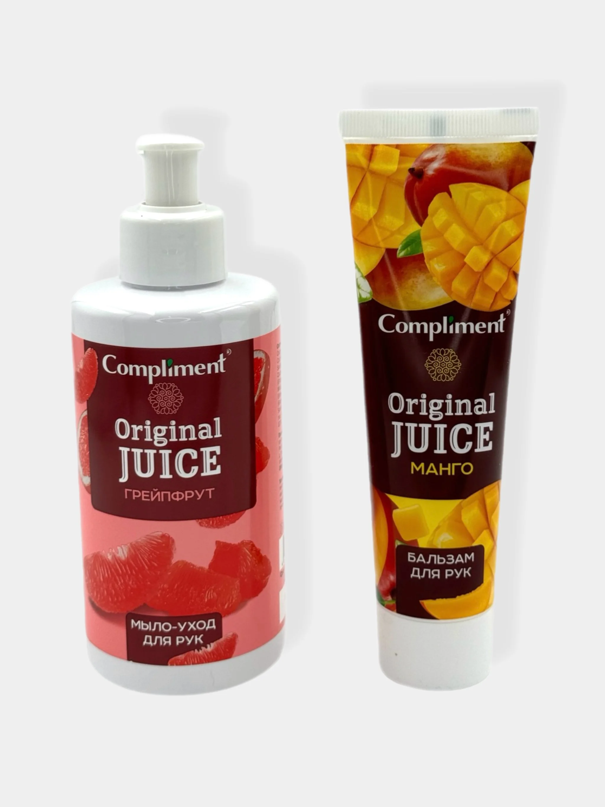 Манго подарочный набор Compliment Original Juice/Мыло-уход и бальзам для рук