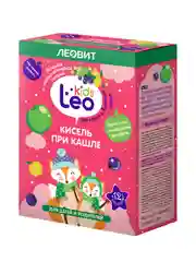 Кисель Леовит LeoKids, при кашле, для детей, 5 пакетов по 12 г
