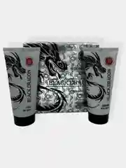 Подарочный набор для мужчин Black DRAGON/Гель для душа/Бальзам после бритья/Мочалка